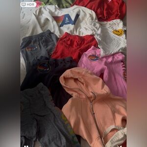 Mixed lot of 9 pieces Aviator Nation + 1 lululemon sizes 10-12-14